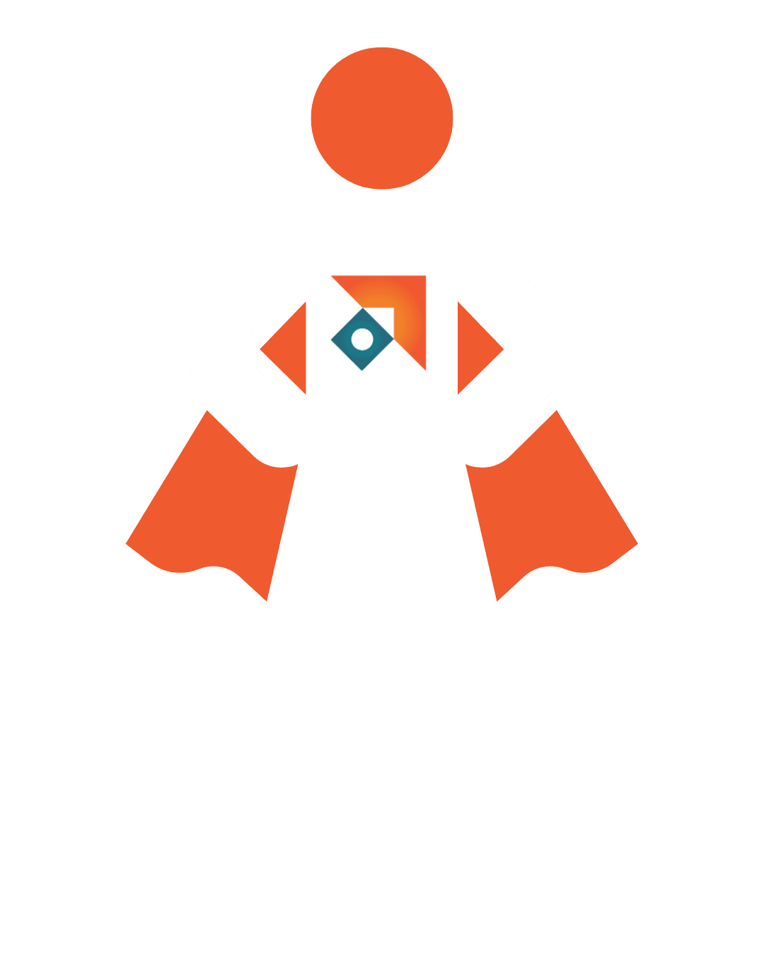 Hero icon with cape, featuring the BOOST Health Tech Icon on chest.